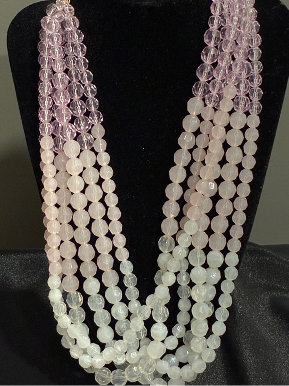 Sugarfix by BaubleBar Pink Multi-Strand Ombré Statement Necklace